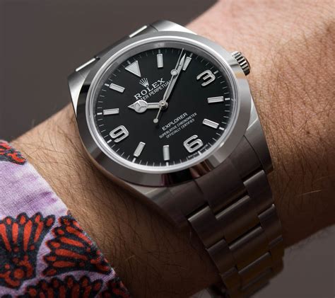 rolex explorer 39 review|rolex 214270 price.